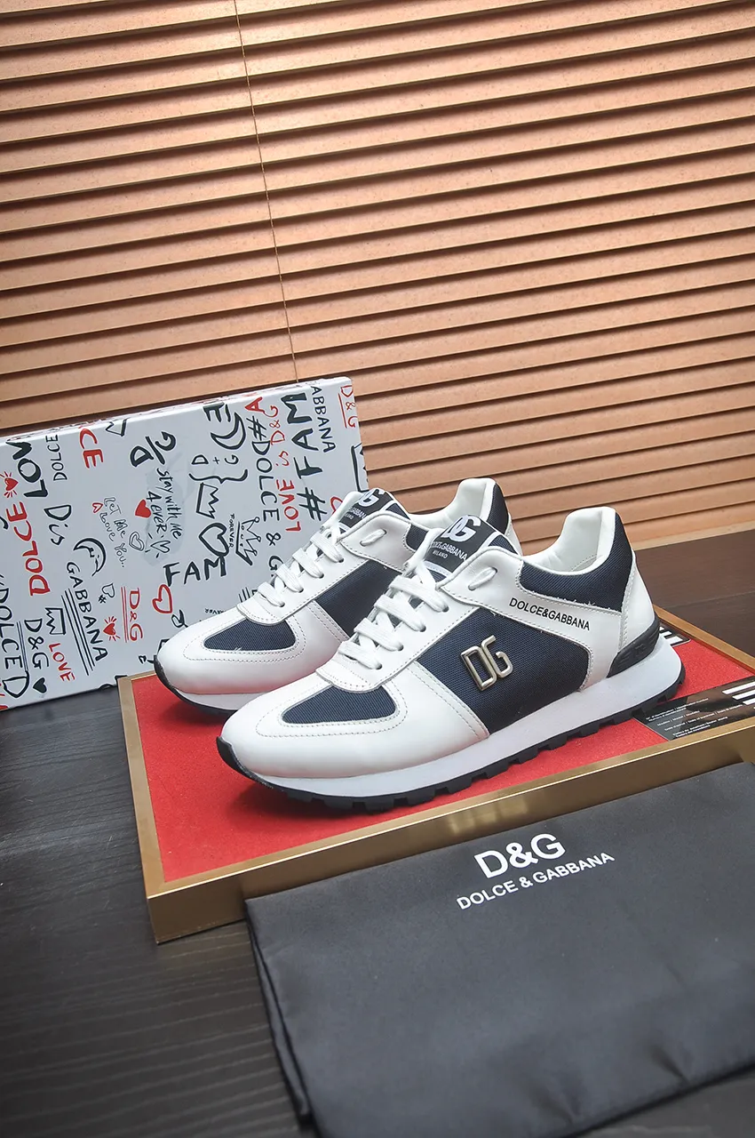Men's shoes 💰440💶[D&G] High-end quality Product trademark: DG "Dolce & Gabbana*" low-top sneakers Product material: imported ^_^ cowhide upper, cotton silk lining, original outsole Regular size: 38-45 (customized in 45)